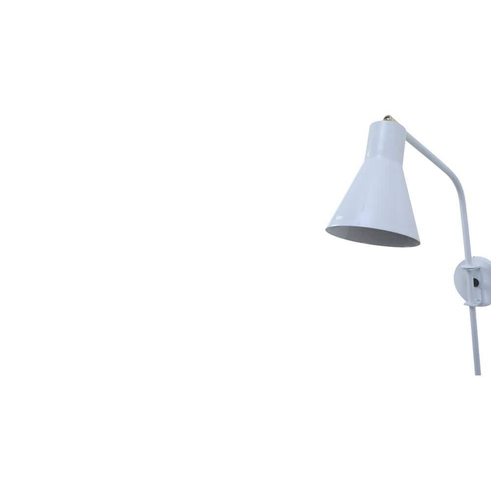 Swing White Metal Wall Light