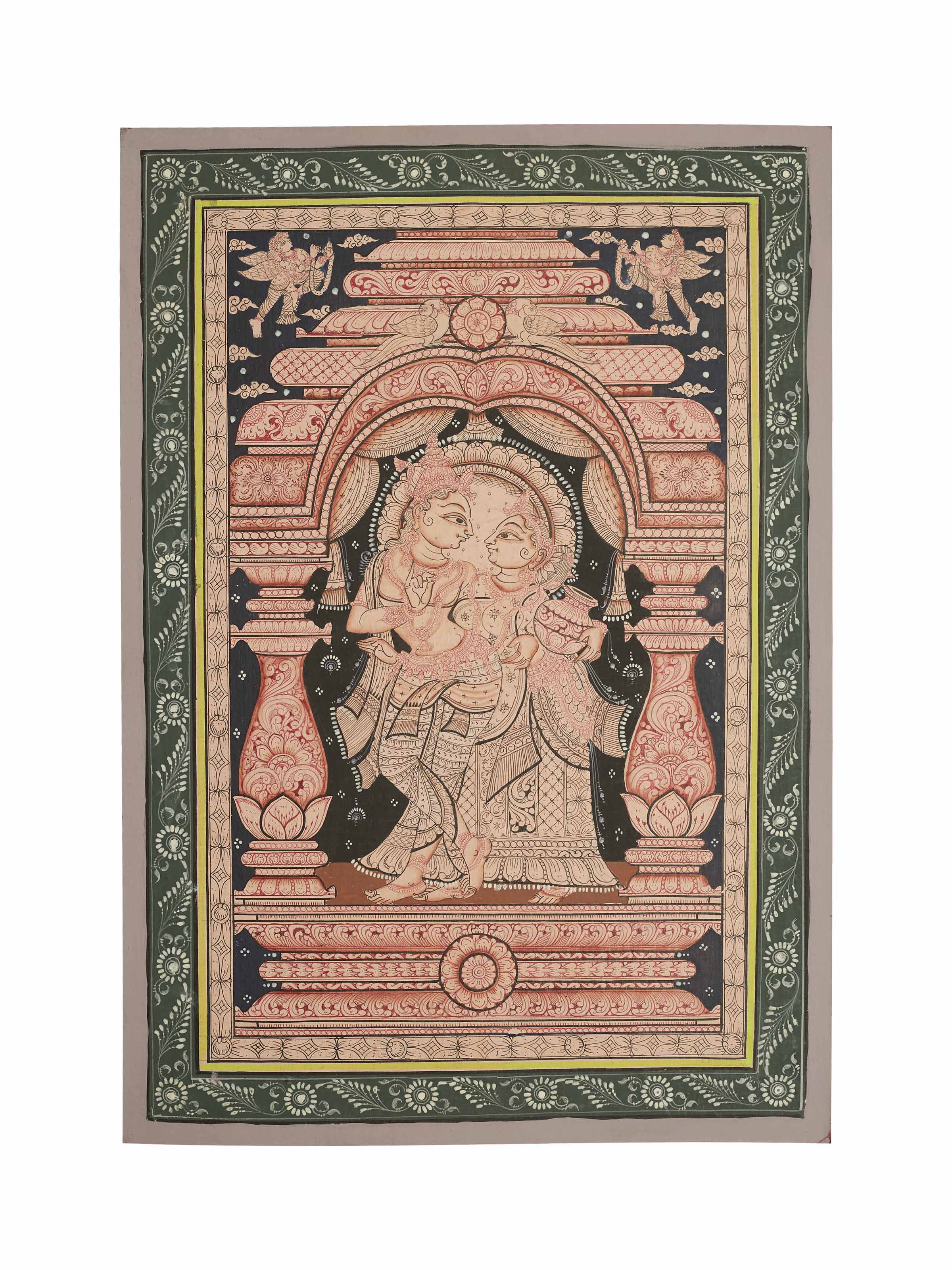 Radha Krishna Patachitra Painting