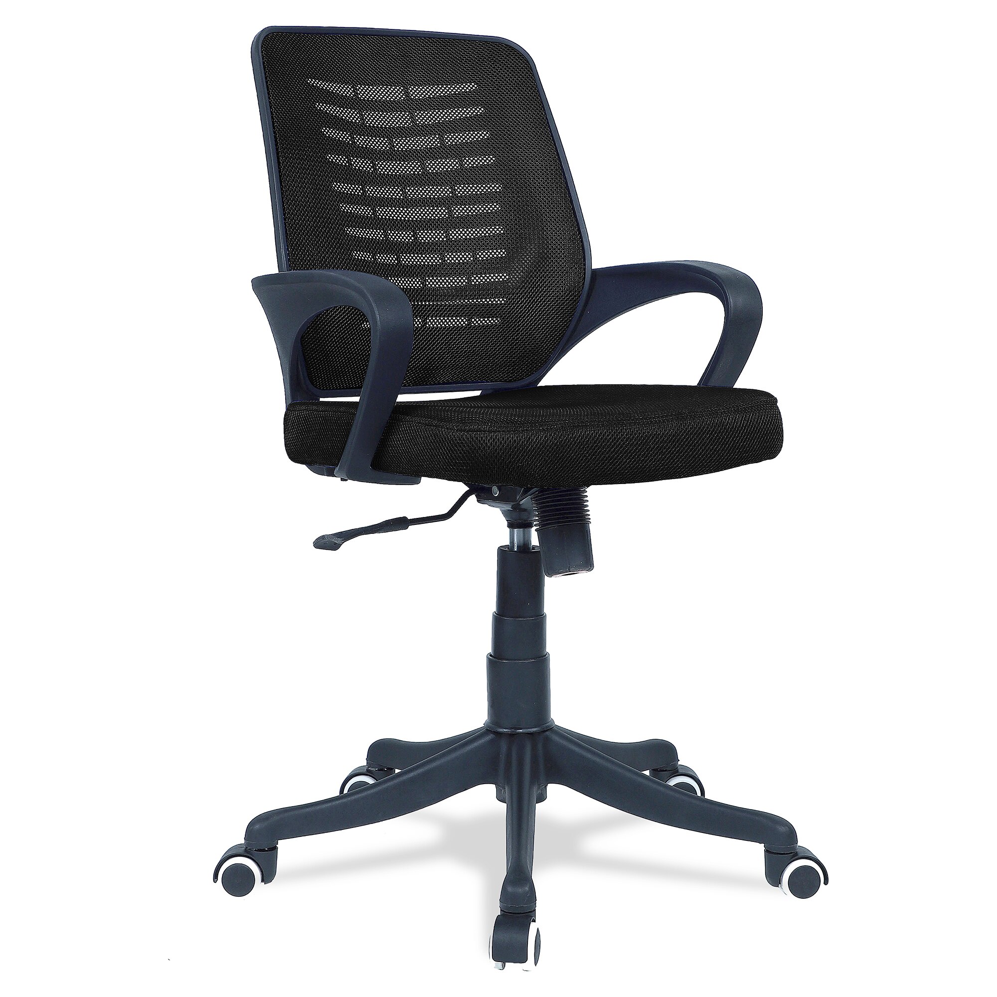 Diicea Mid Back Ergonomic Chair in Black Colour