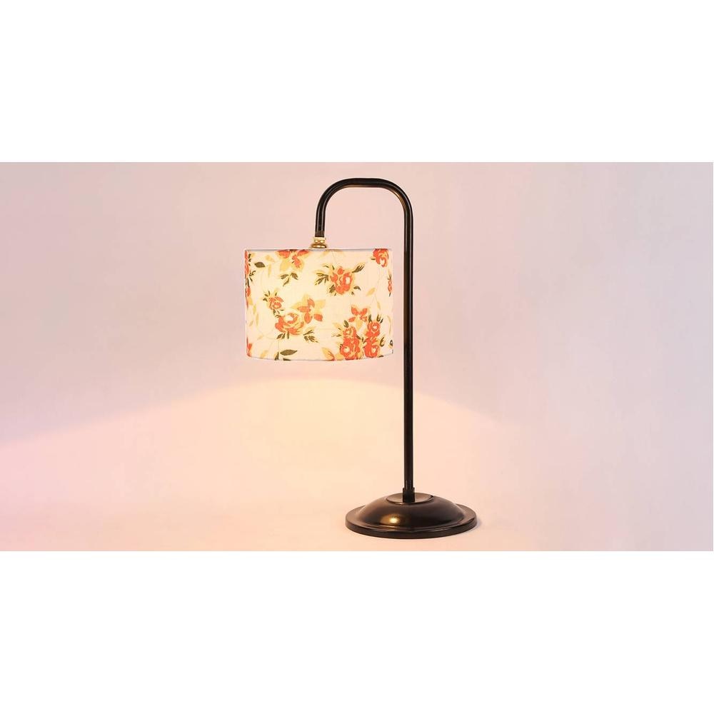 Elise Multi cotton Shade Iron Table Lamp