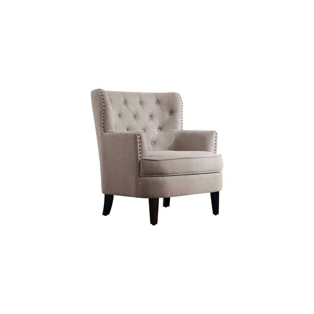 Brogen Accent Chair in Beige Colour