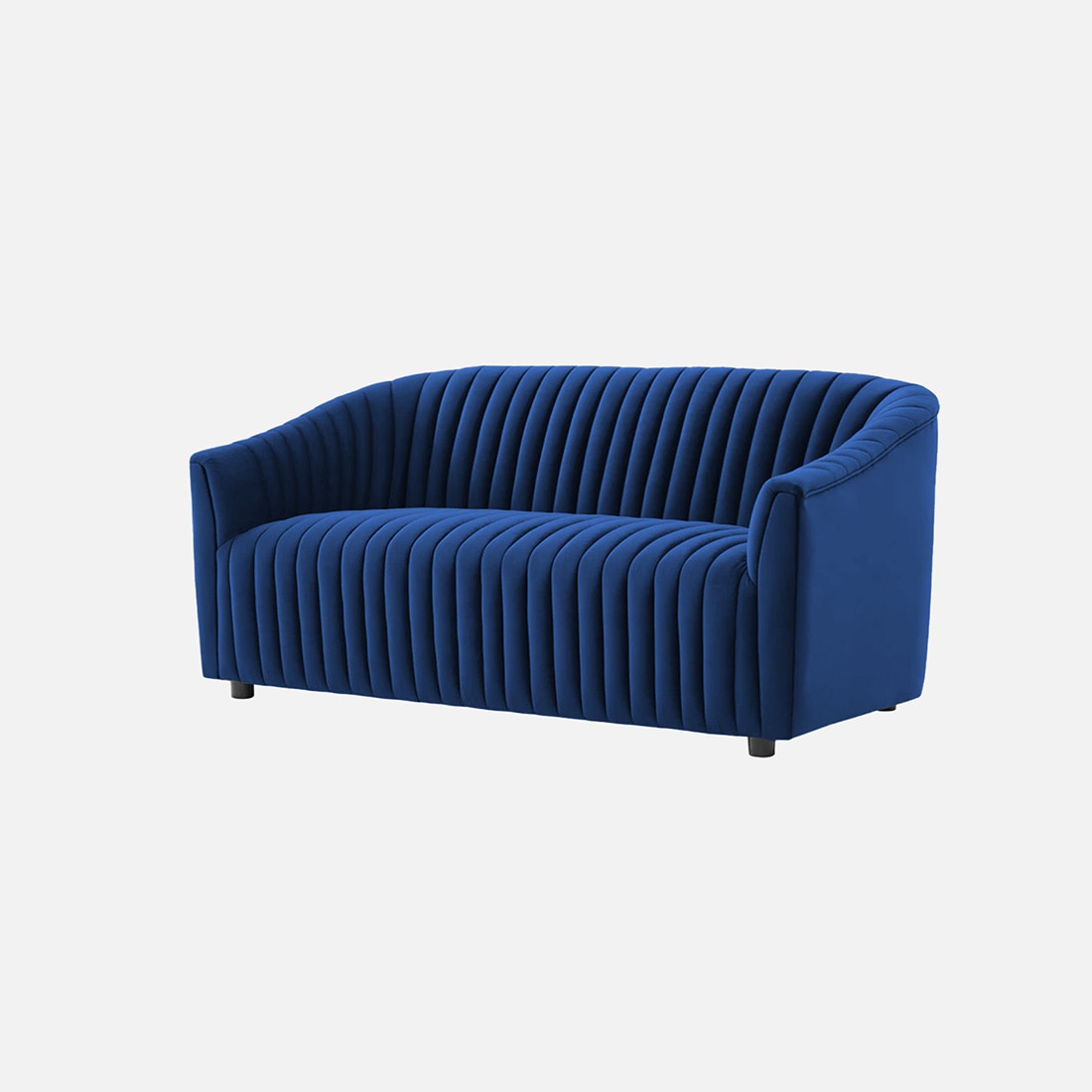 Camro Fabric Sofa (Navy Blue)