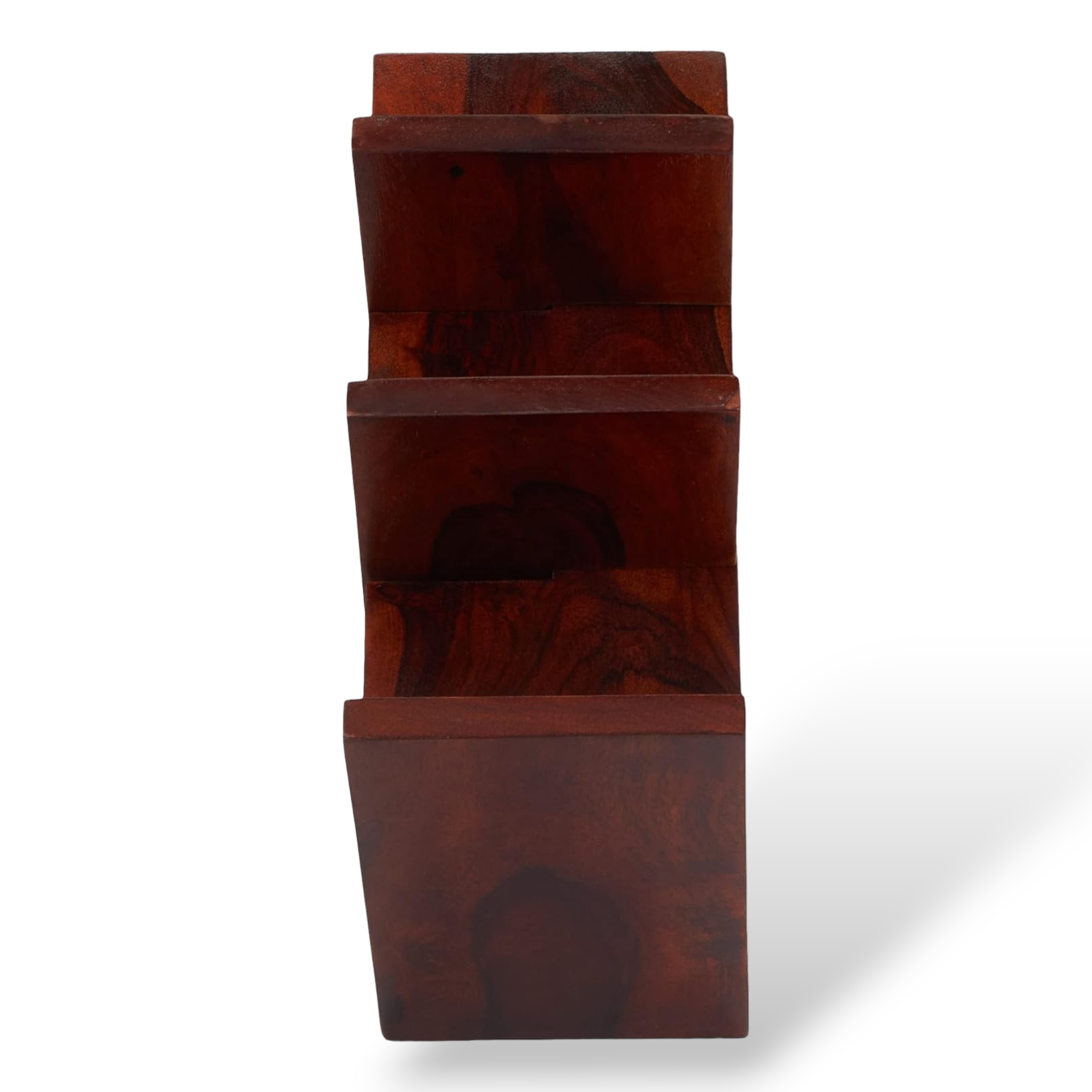 Ikiriya Sheesham Wood Accent Wine Rack in Honey Finish