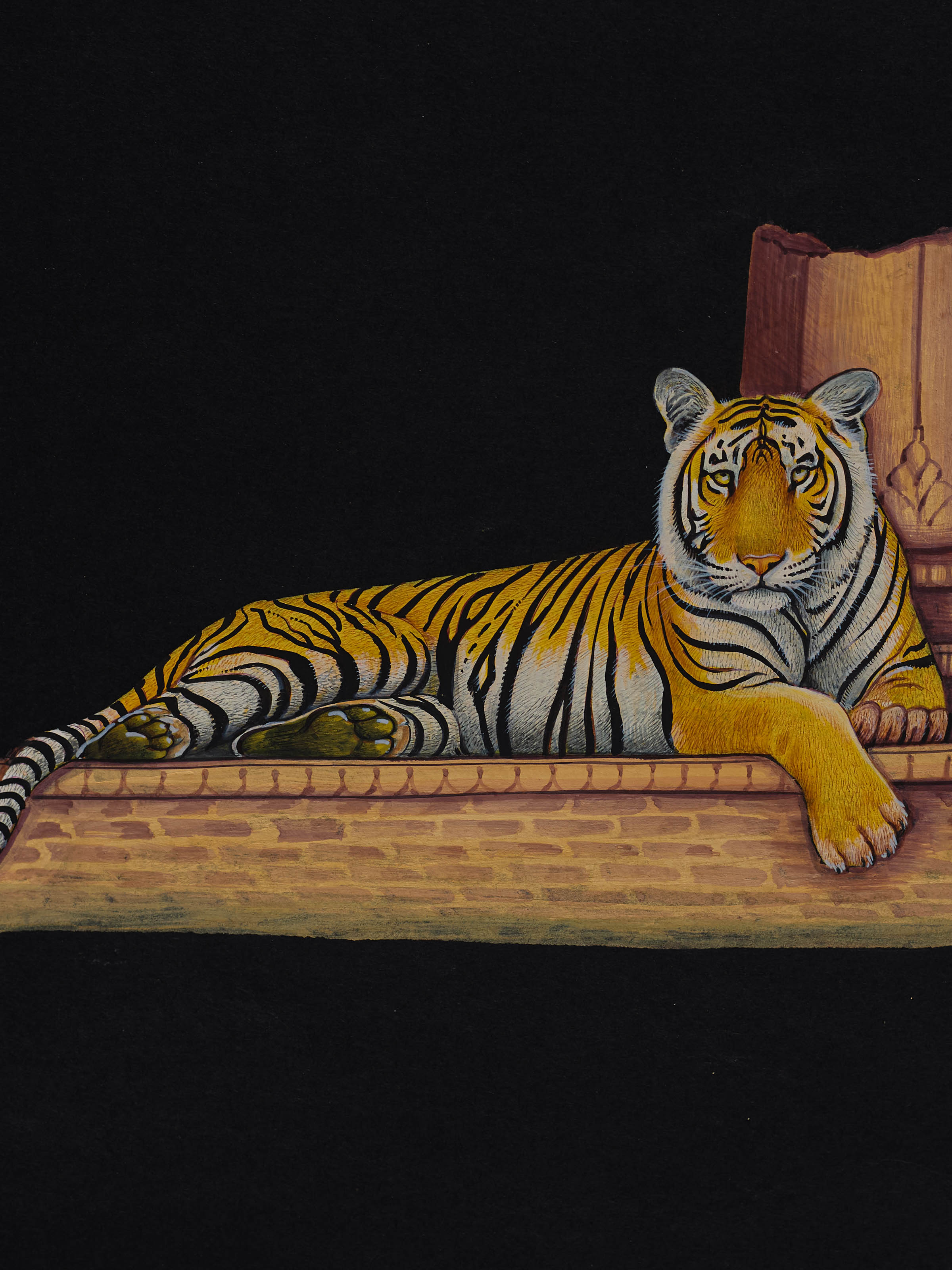 Machali the Tigress Miniature Painting
