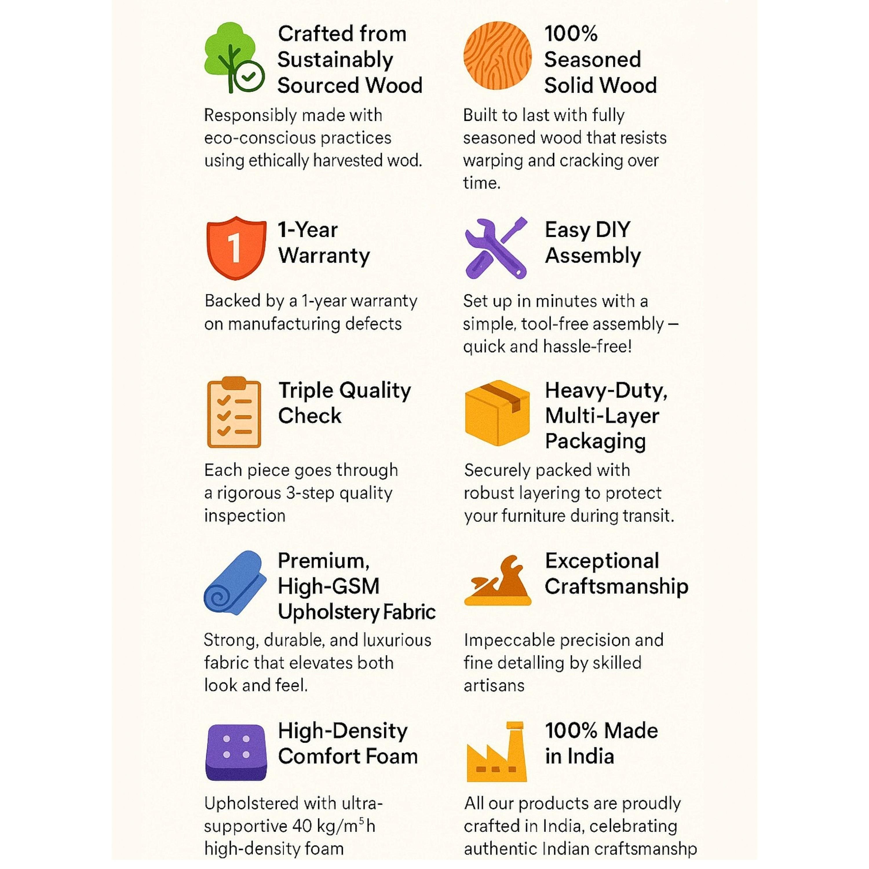 Roswell Sheesham Wood Mid Century Round Stool in Grey Brid Print Kantha Upholstery