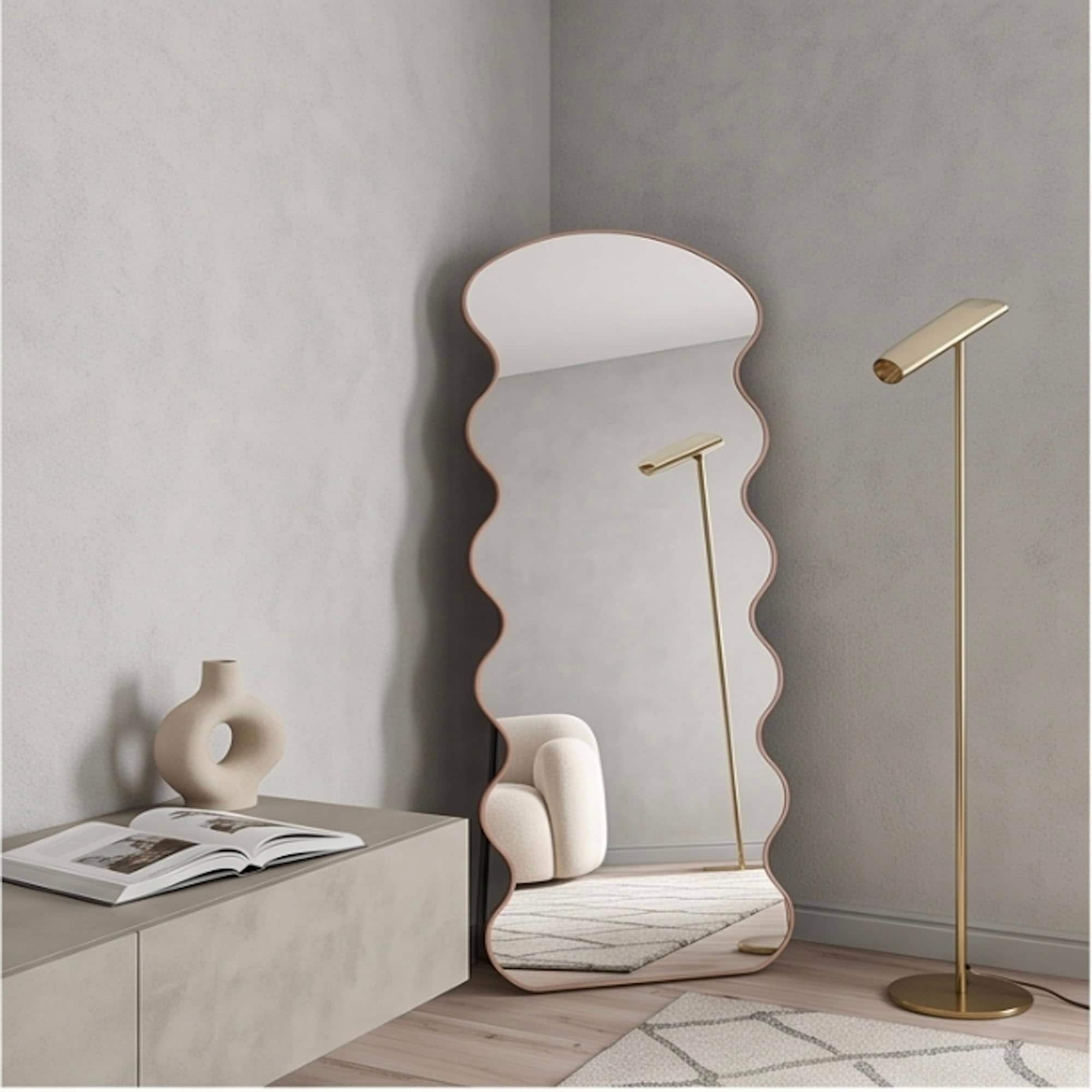 The Artment Rose Gold Meander Floor Mirror 180 x 80 CM - The Artment