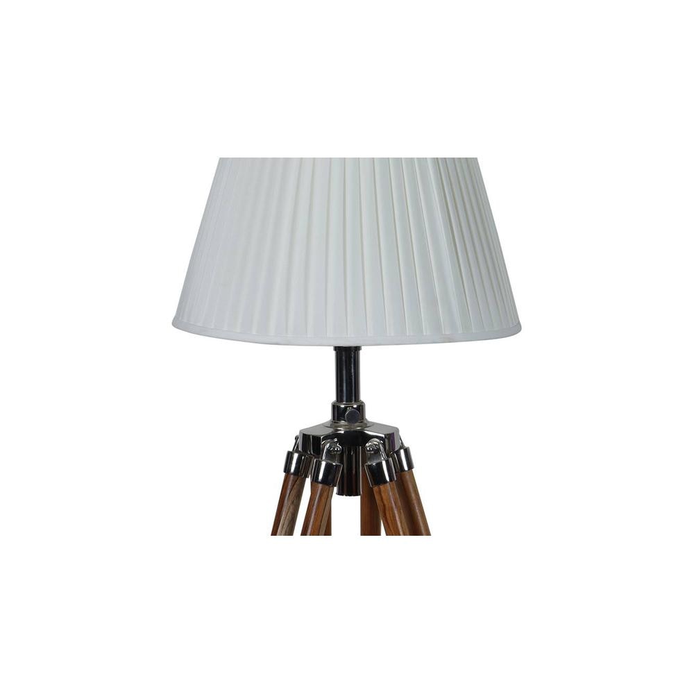 Elvina Off White Cotton & Silk Mix Shade Floor Lamp