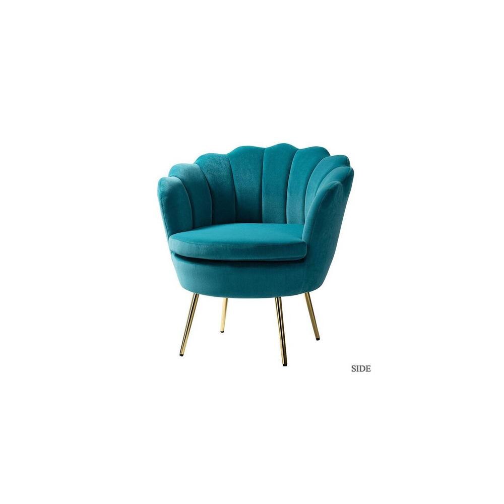 Foster Accent Chair in Teak Blue Colour