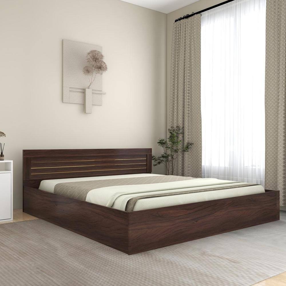 Kuruma King Size Bed In Walnut Finish