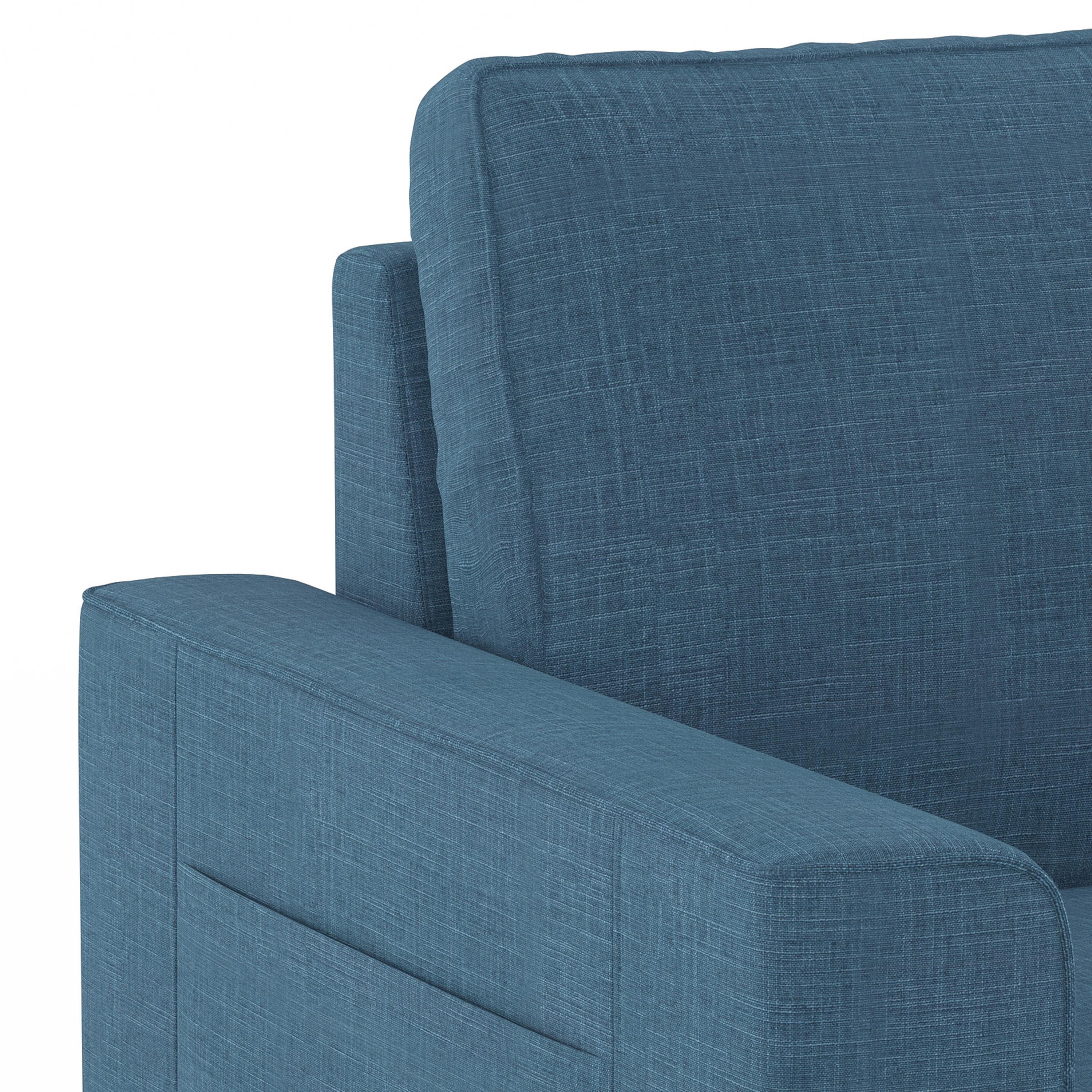 Kowloon Sectional Sofa Cum Bed with Storage Colour in Colonial Blue