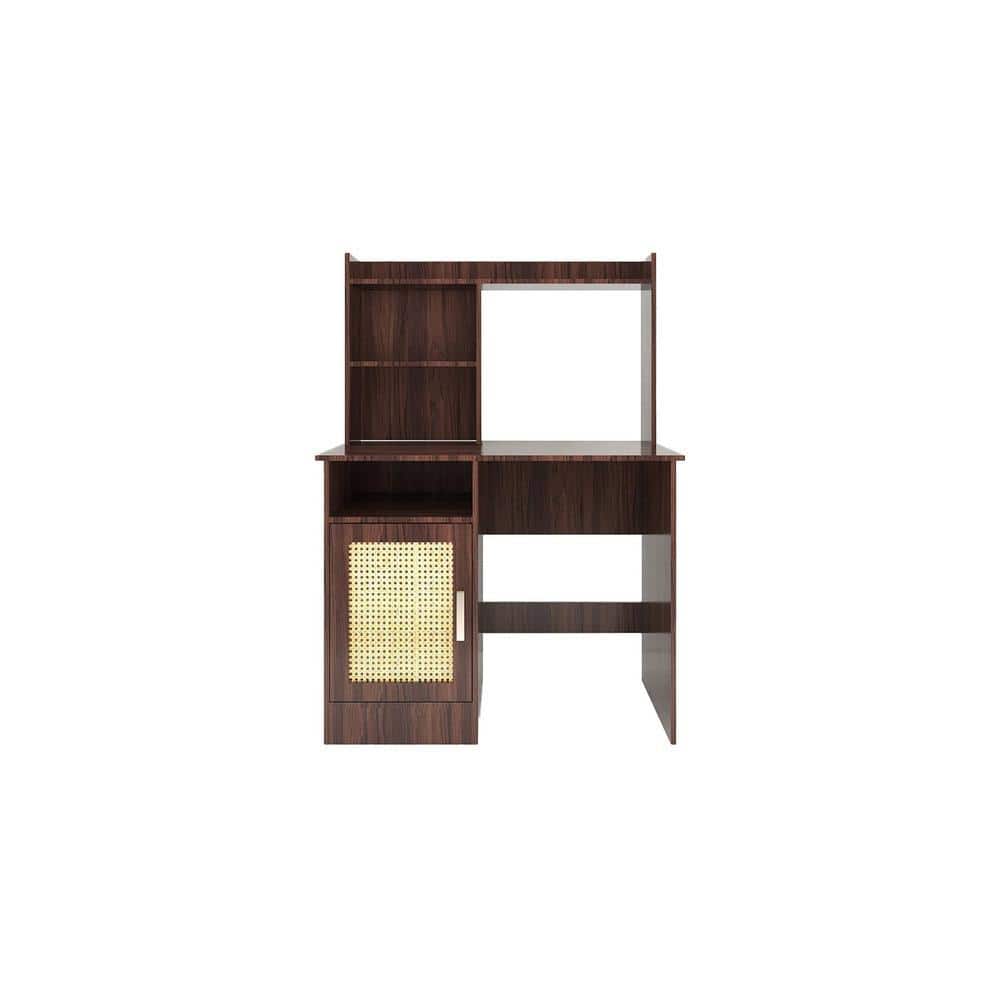 Sayoko Study Table (Rattan Door)