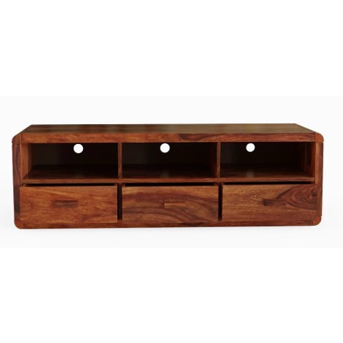 Sierra Solid Wood TV Unit in Teak Finish