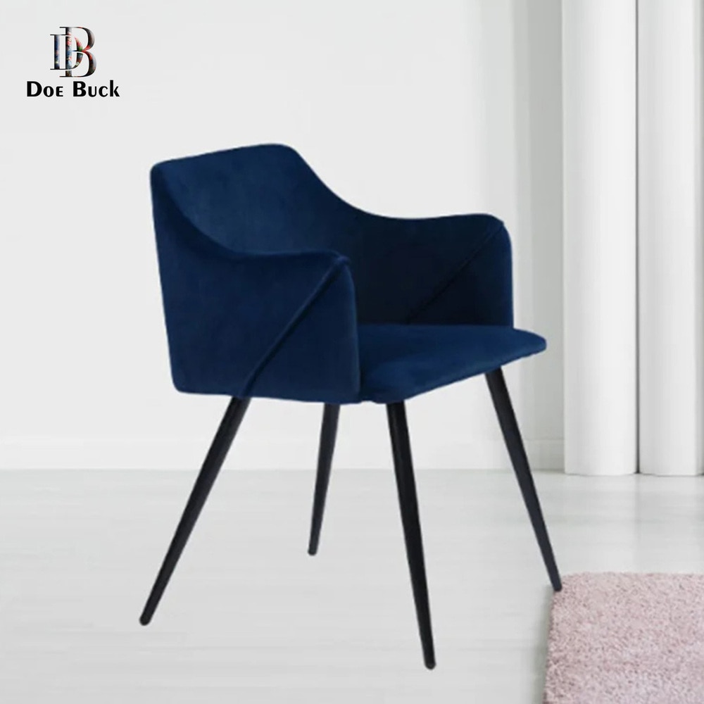 Hanner Metal Accent Chair in Blue Colour