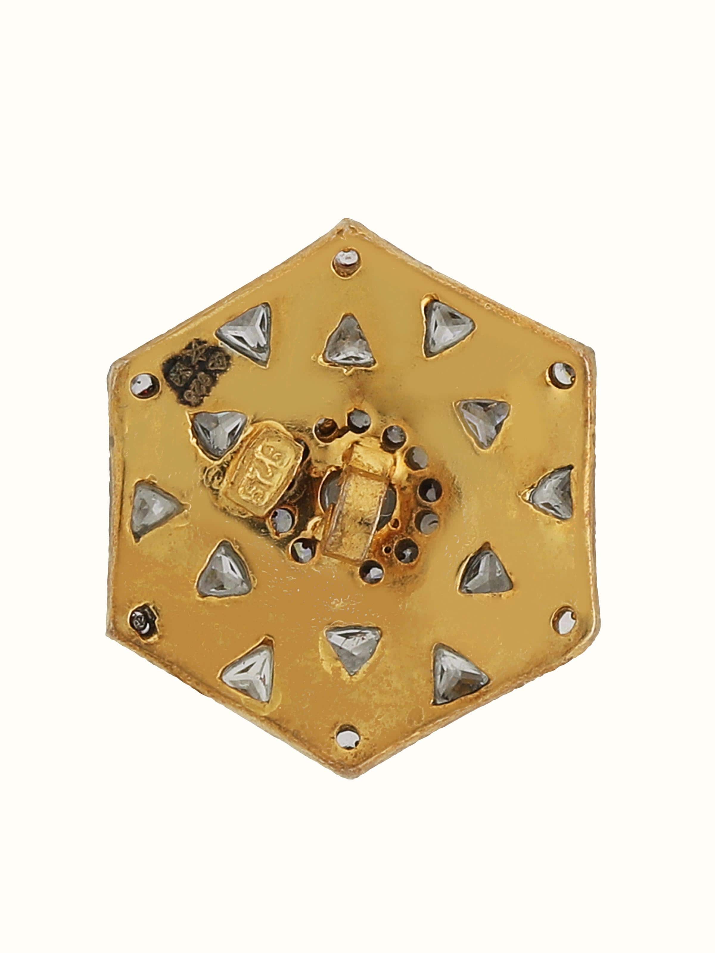 Silver Smithing Jodhpuri Button Set