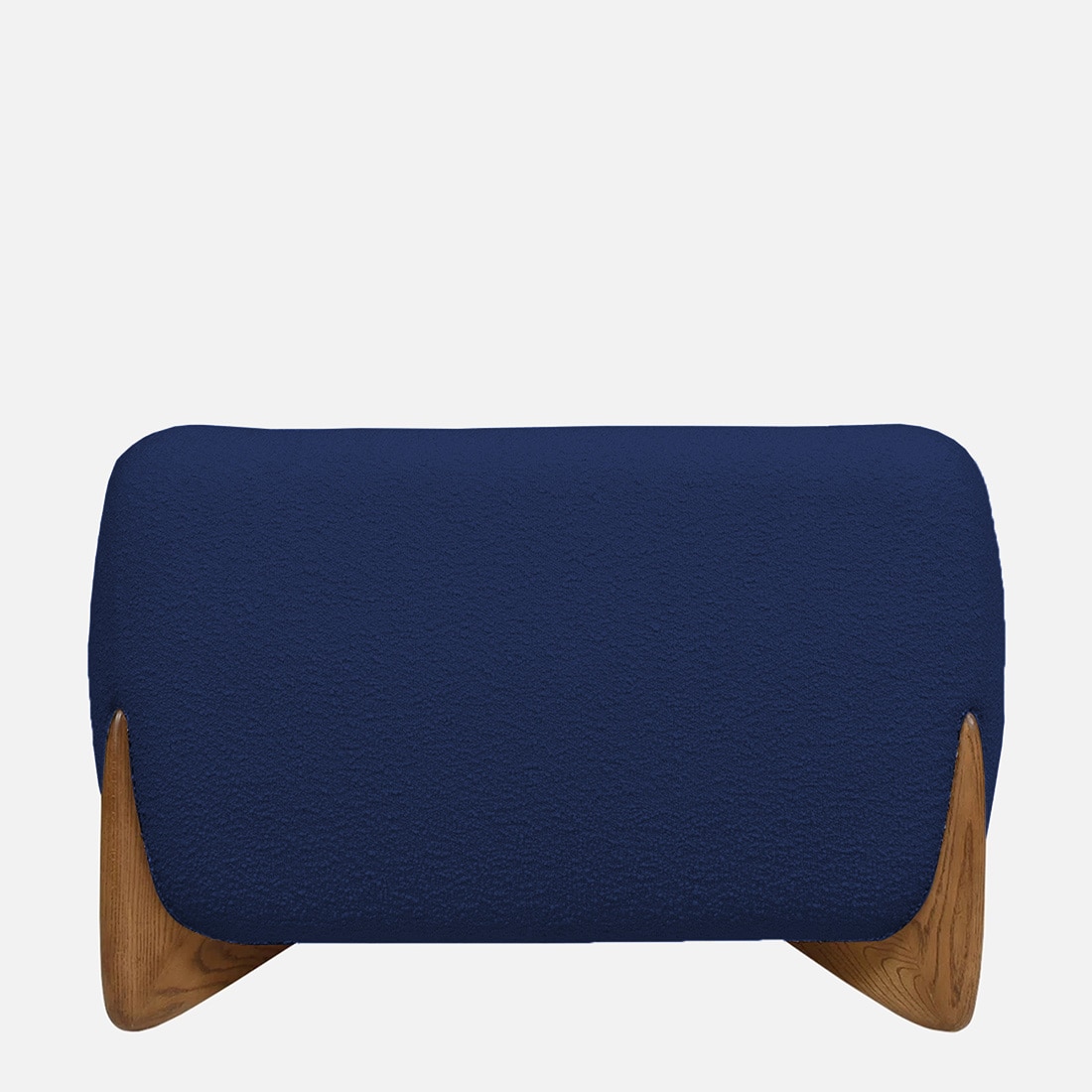 Amala Velvet 1 Seater Sofa in Navy Blue Colour