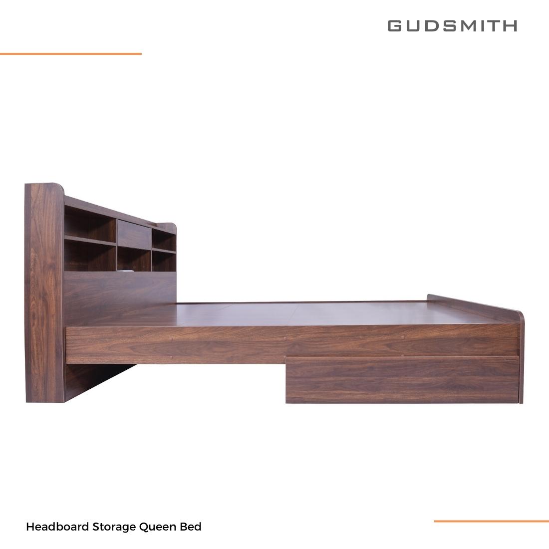 Merkel Engineered Wood Drawer Storage Bed