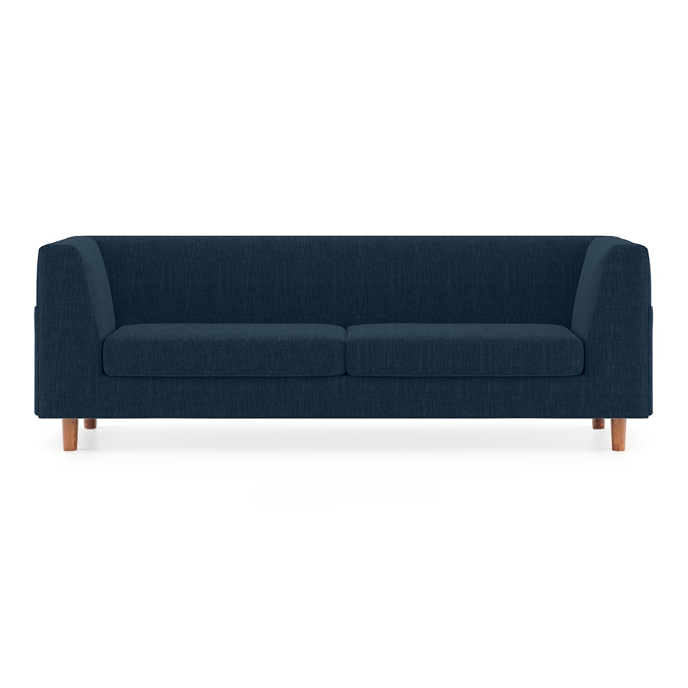 Rubik Premium 3 Seater Fabric Sofa in Indigo Blue Colour