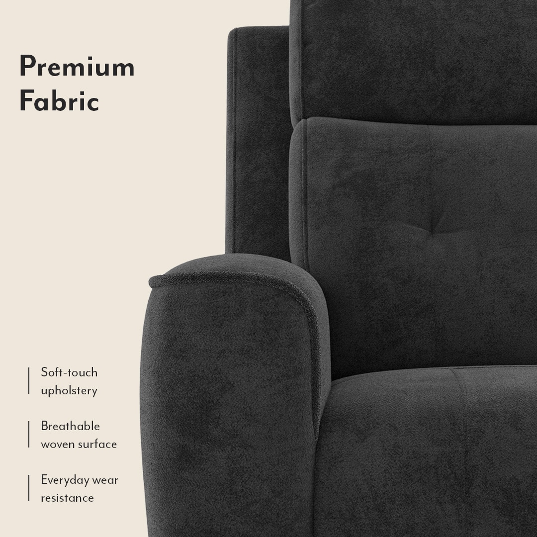 Marvin Entertainment Recliner in Grey Colour