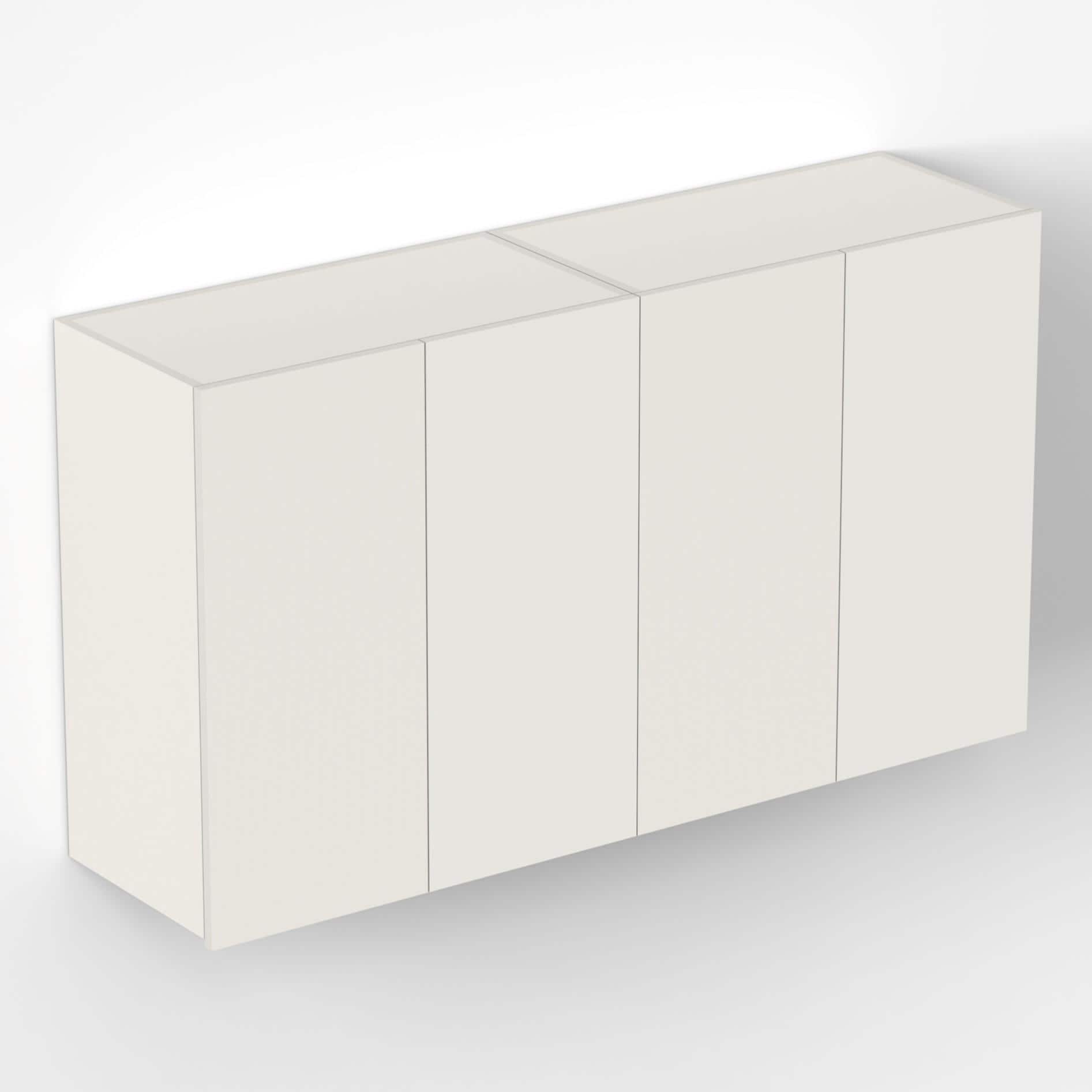 Opryt Engineered Wood Wall Mounted Two Kitchen Cabinet Rack In White Finish