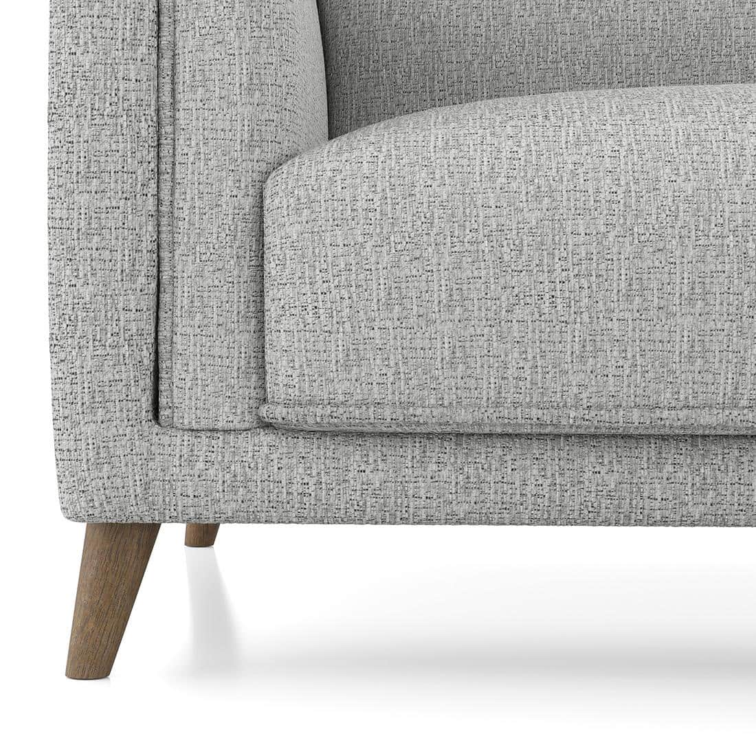 Diana 1 Seater Fabric Sofa In Grey Colour