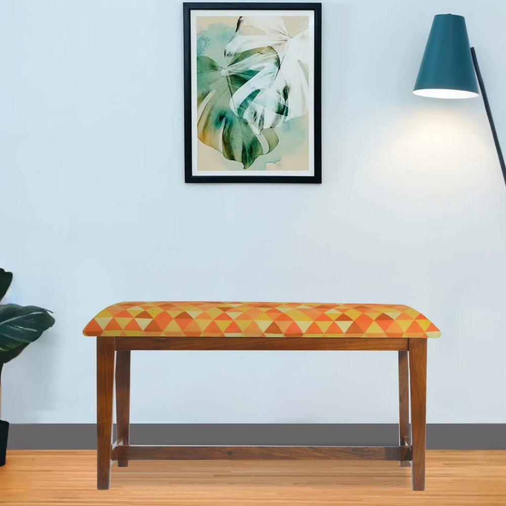 Machai Solid Wood Bench In Provincial Teak Finish