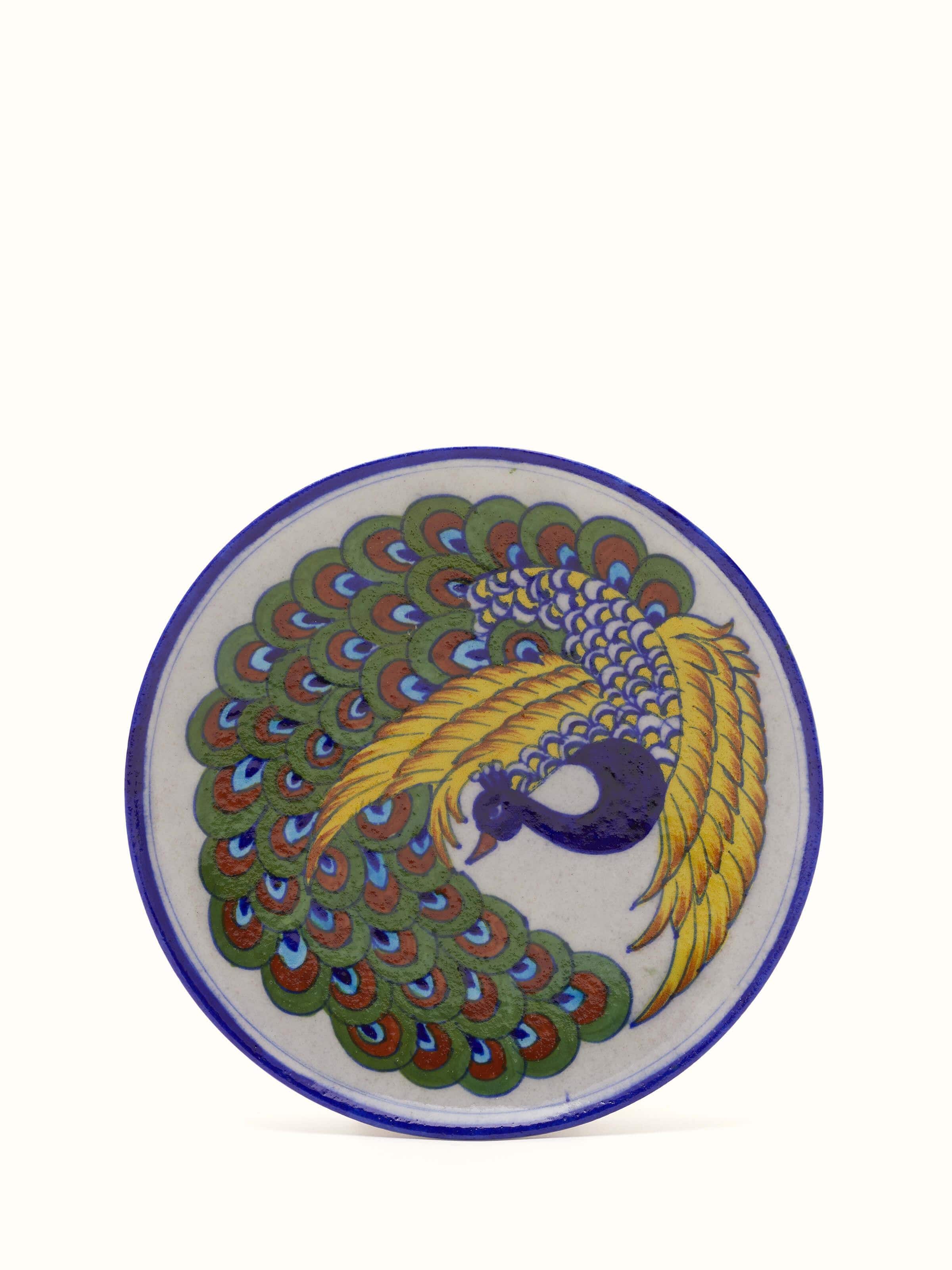 Blue Pottery Ceramic Decorative Plate