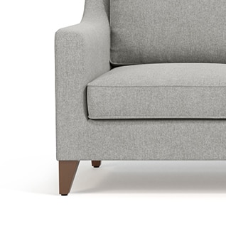 Abbey 3 Seater Fabric Sofa in Vapour Grey Colour