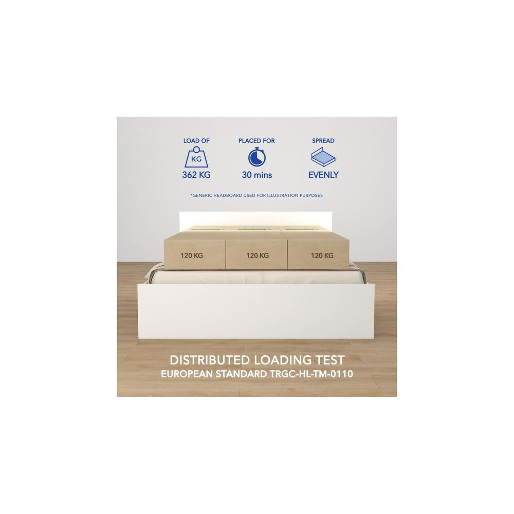 Viveka Engineered Wood Queen Size Bed In White Finish
