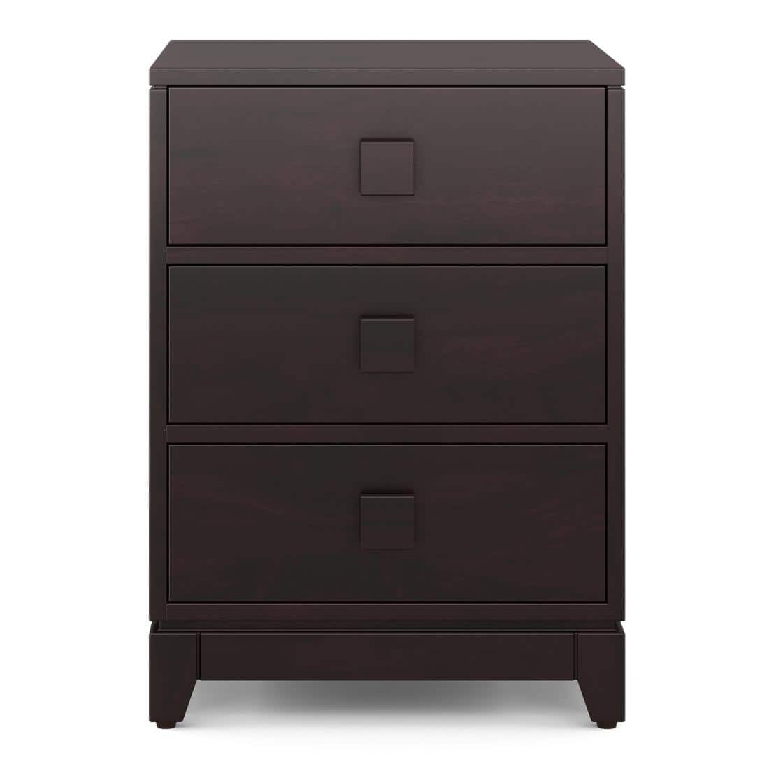 Magellan Solid Wood Bedside Table in Mahogany Finish