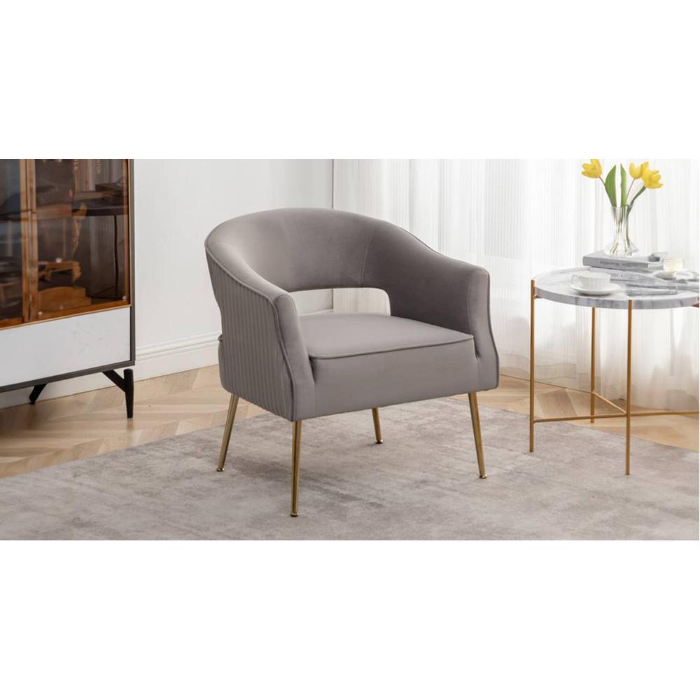 Carl Accent Chair in Grey Colour