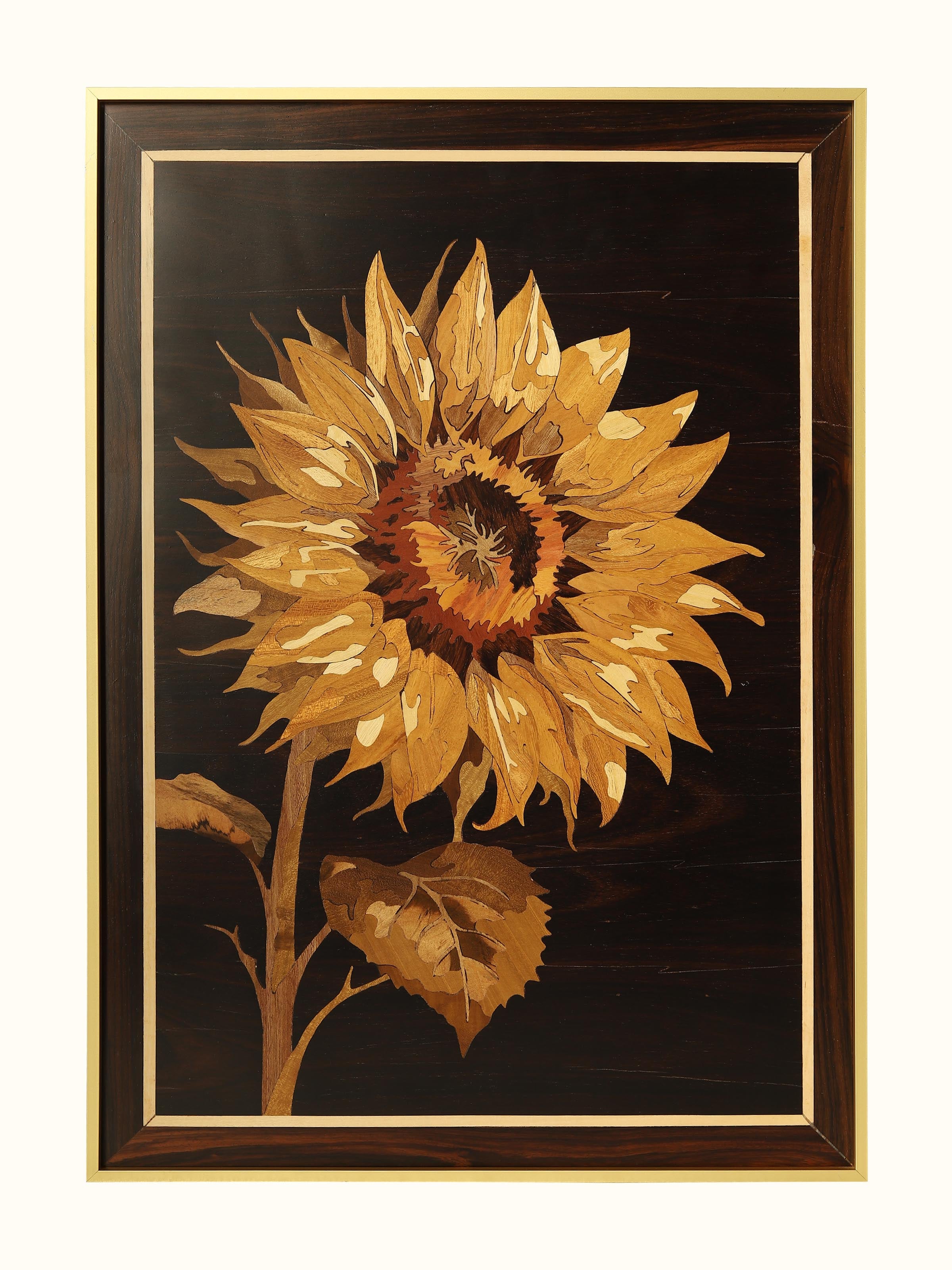 Flower Mysore Rosewood Inlay
