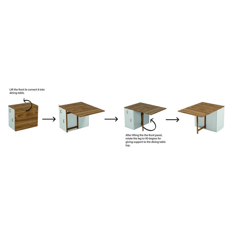 Space-Saving Dining Set with Storage