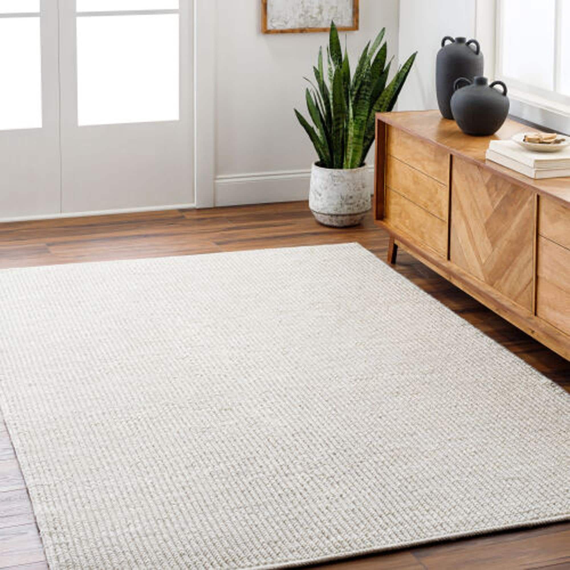 Rebecca Beige Pet Yarn Rug