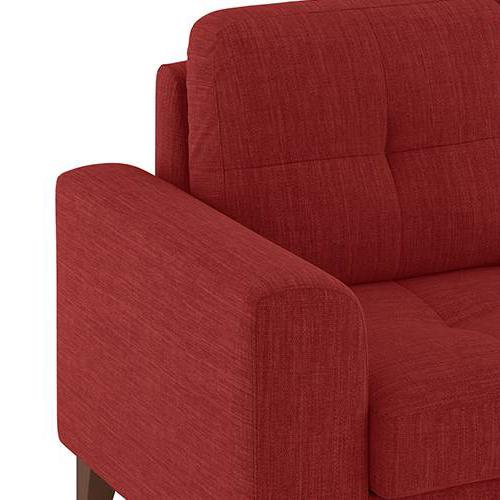 Verona Premium 3 Seater Fabric Sofa in Salsa Red Colour
