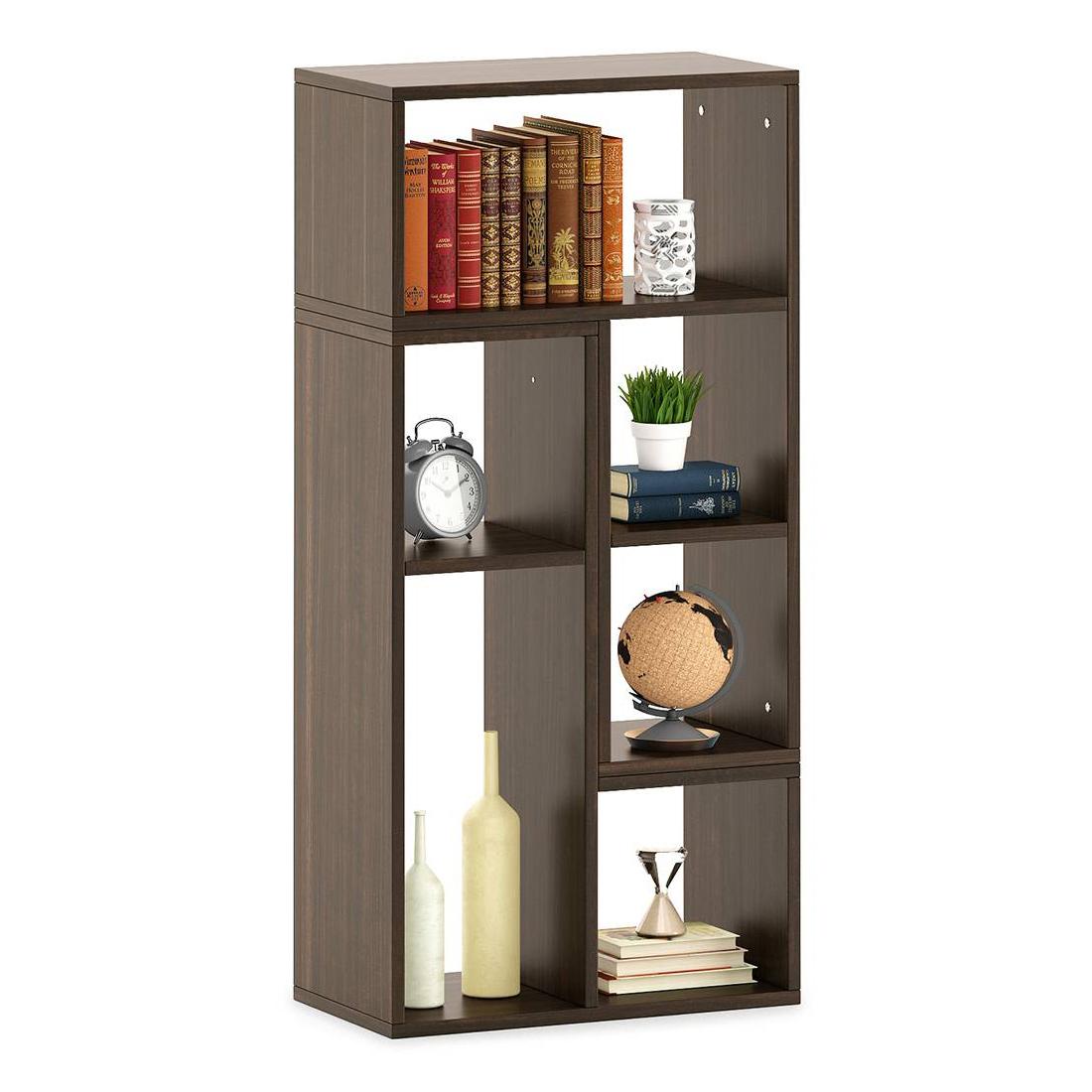 Hayden Engineered Wood Bookshelf in Californian Walnut Finish