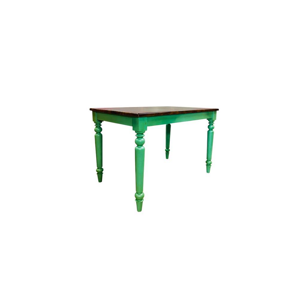 delma solid wood  4 seater Dining table in  Provincial Teak