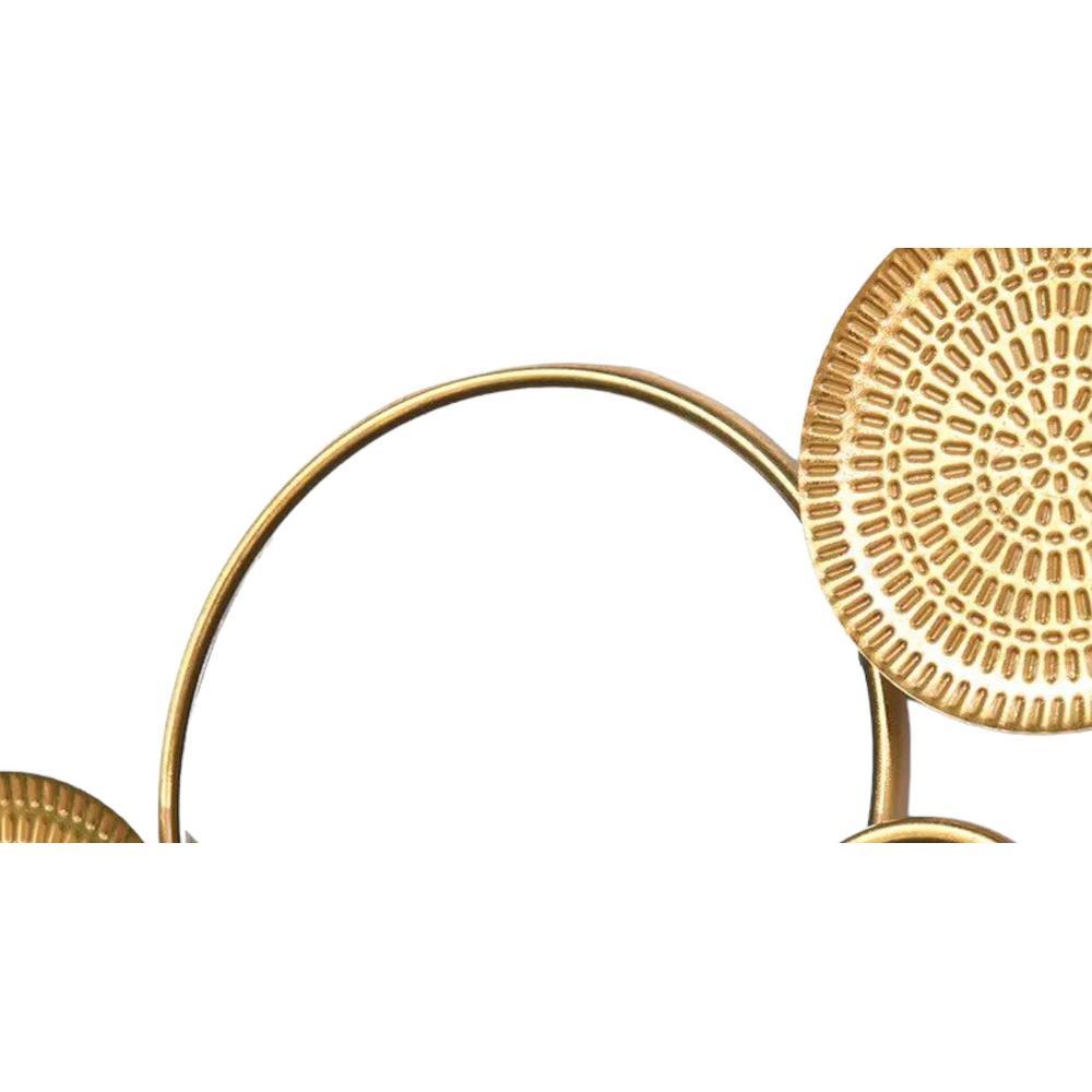 Golden Platter Metal Wall Art