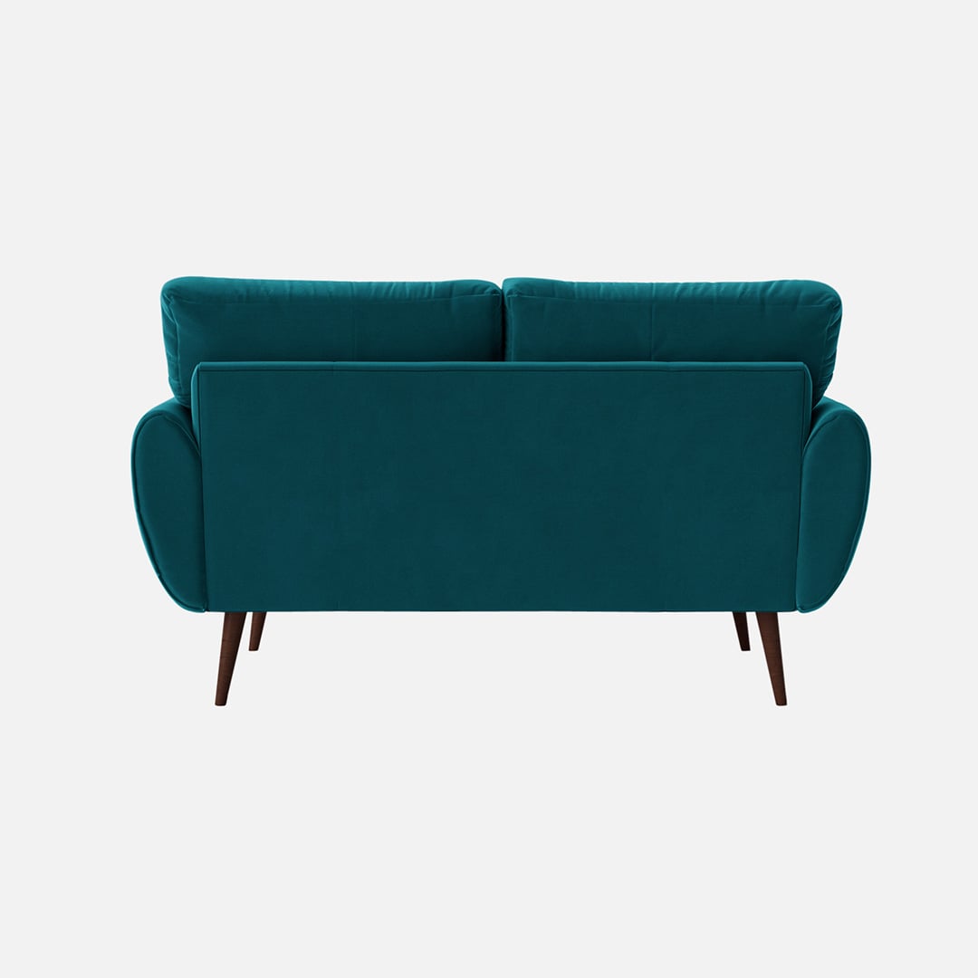 Faro Velvet 2 Seater Sofa in T Blue Colour