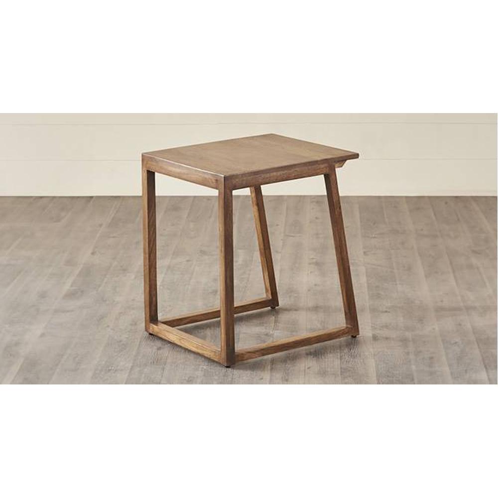 Dresden Solid Wood Side Table in  Natural Finish