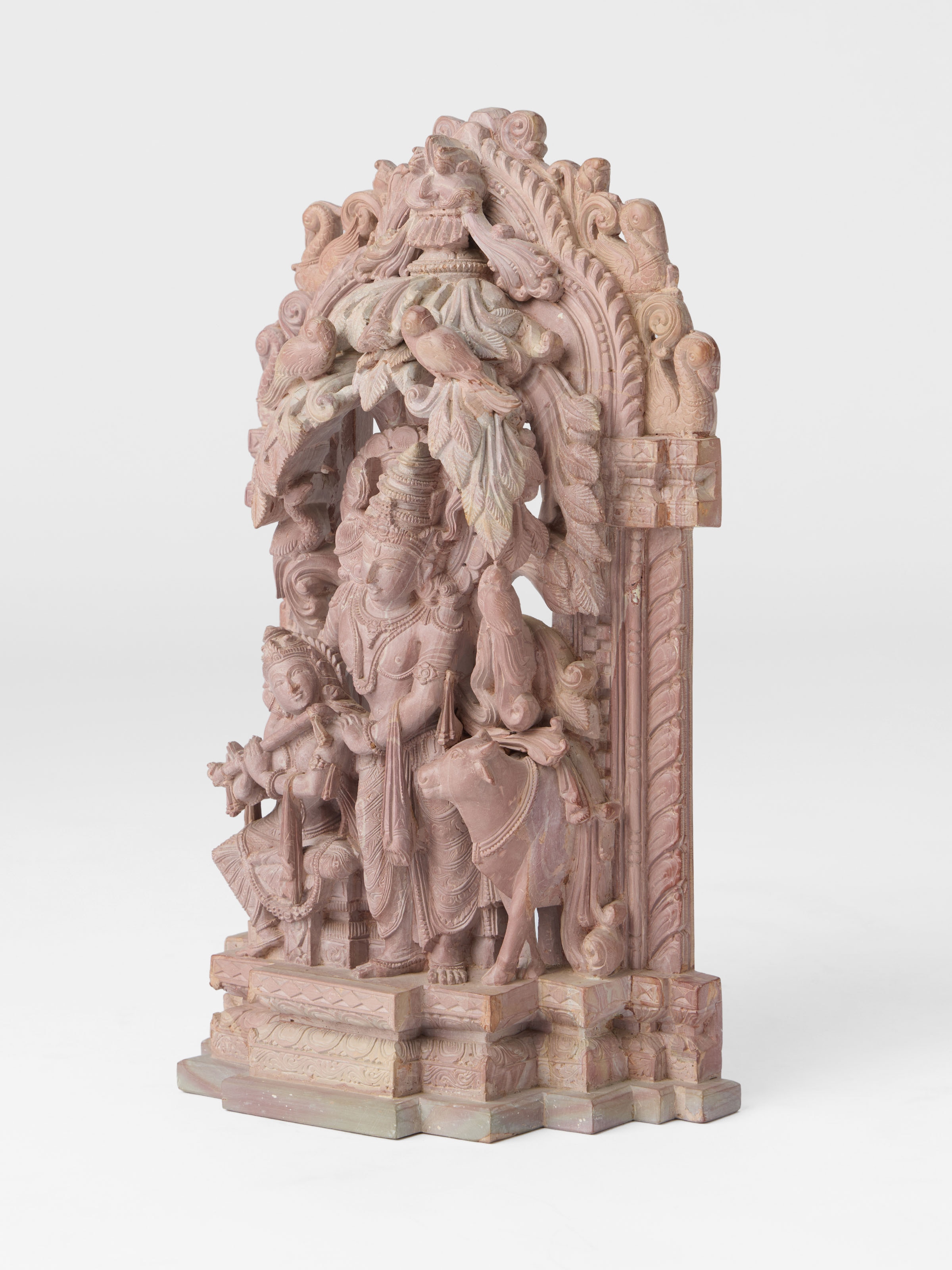 Stone Carved Radha Krishna Idol