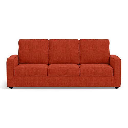 Apollo Compact Sofa Set (Colour : Lava, Cushion : Soft, Back Type : High Back, Seater : 3+1+1)