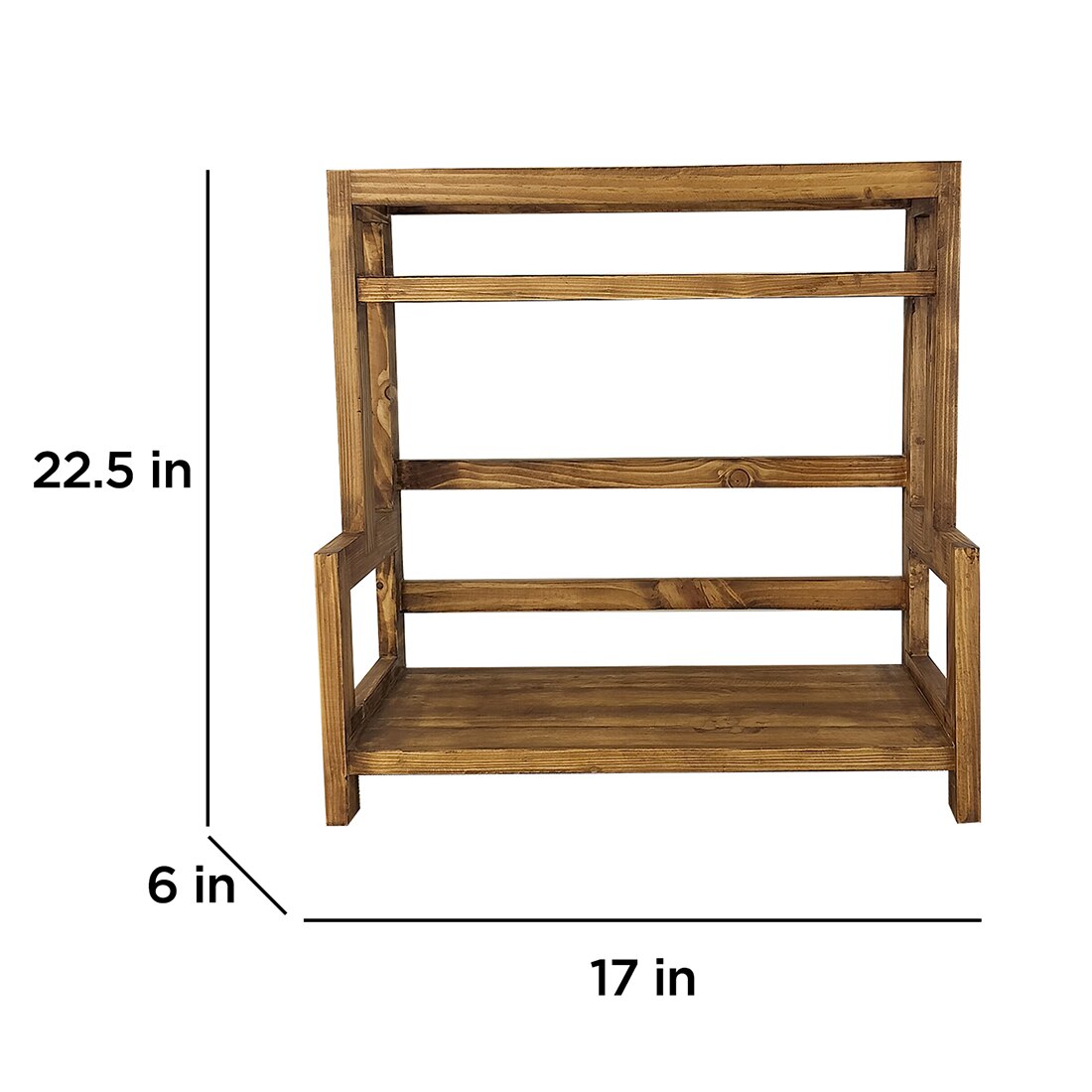 Hannah Wooden Kitchen Countertop Organiser