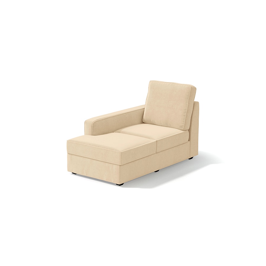 Apollo Sofa (Colour : Birch Beige, Cushion : Hard, Back Type : High Back, Seating Capacity : Left Aligned 3 Seater + Left Aligned Chaise)
