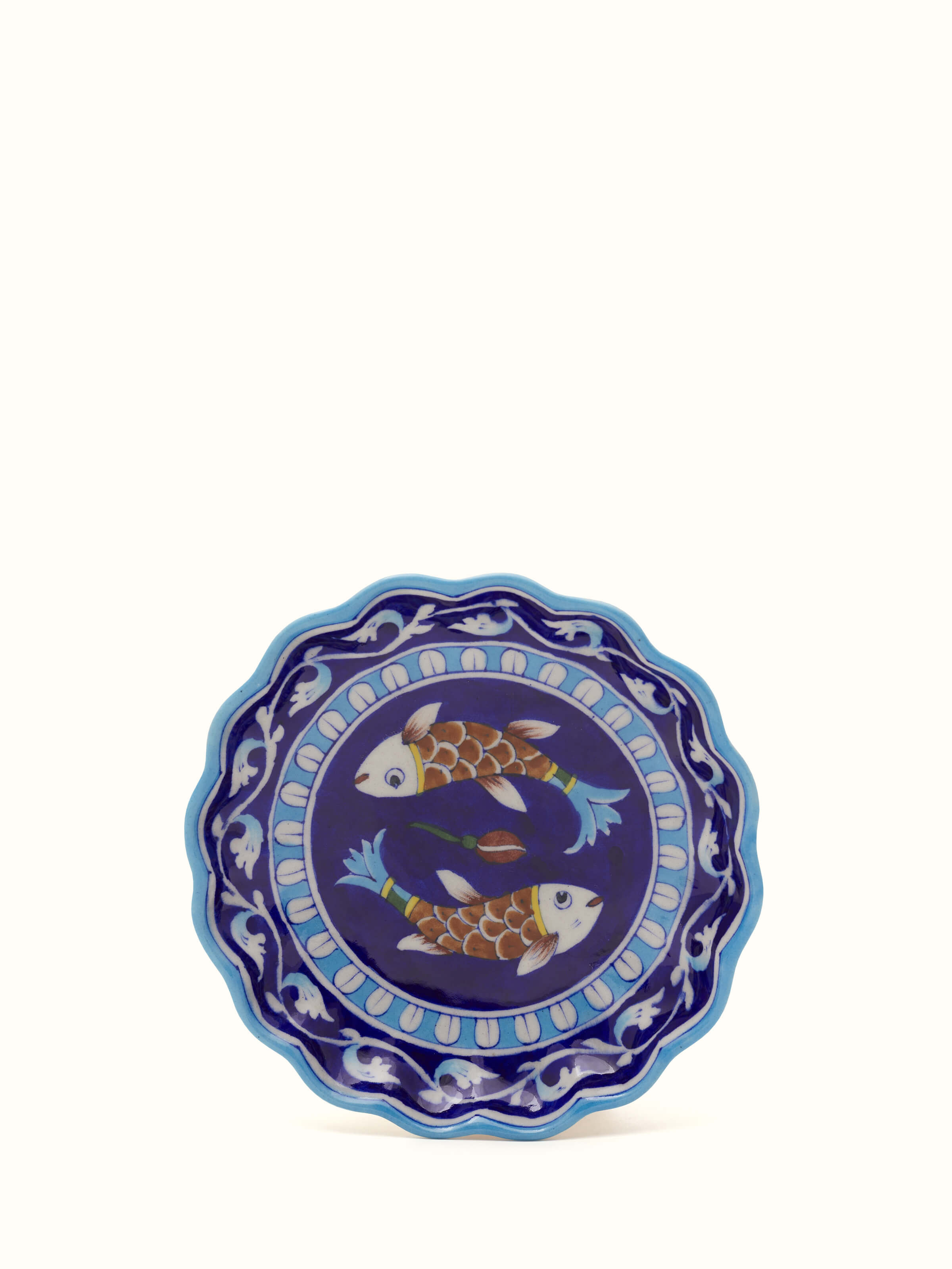 Blue Pottery Ceramic Decorative Plate