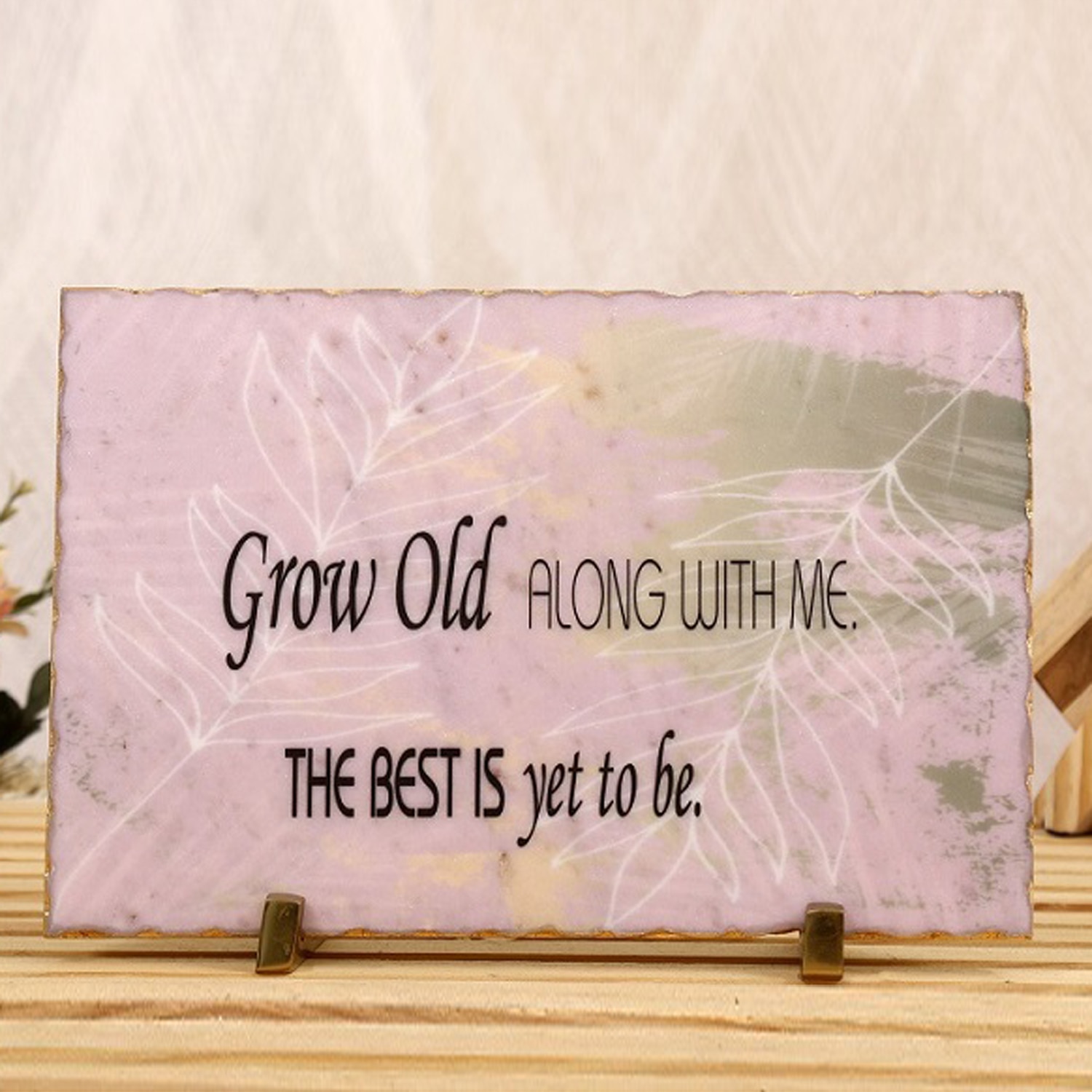 The best is yet to be Marble Showpiece - Posh N Plush