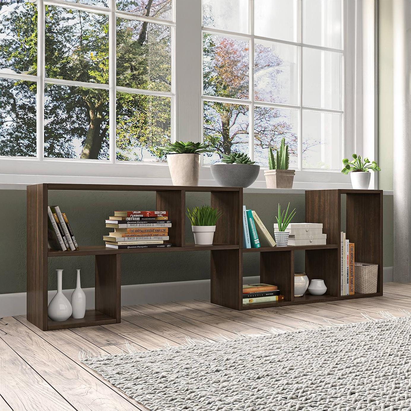 Hayden Engineered Wood Bookshelf in Californian Walnut Finish