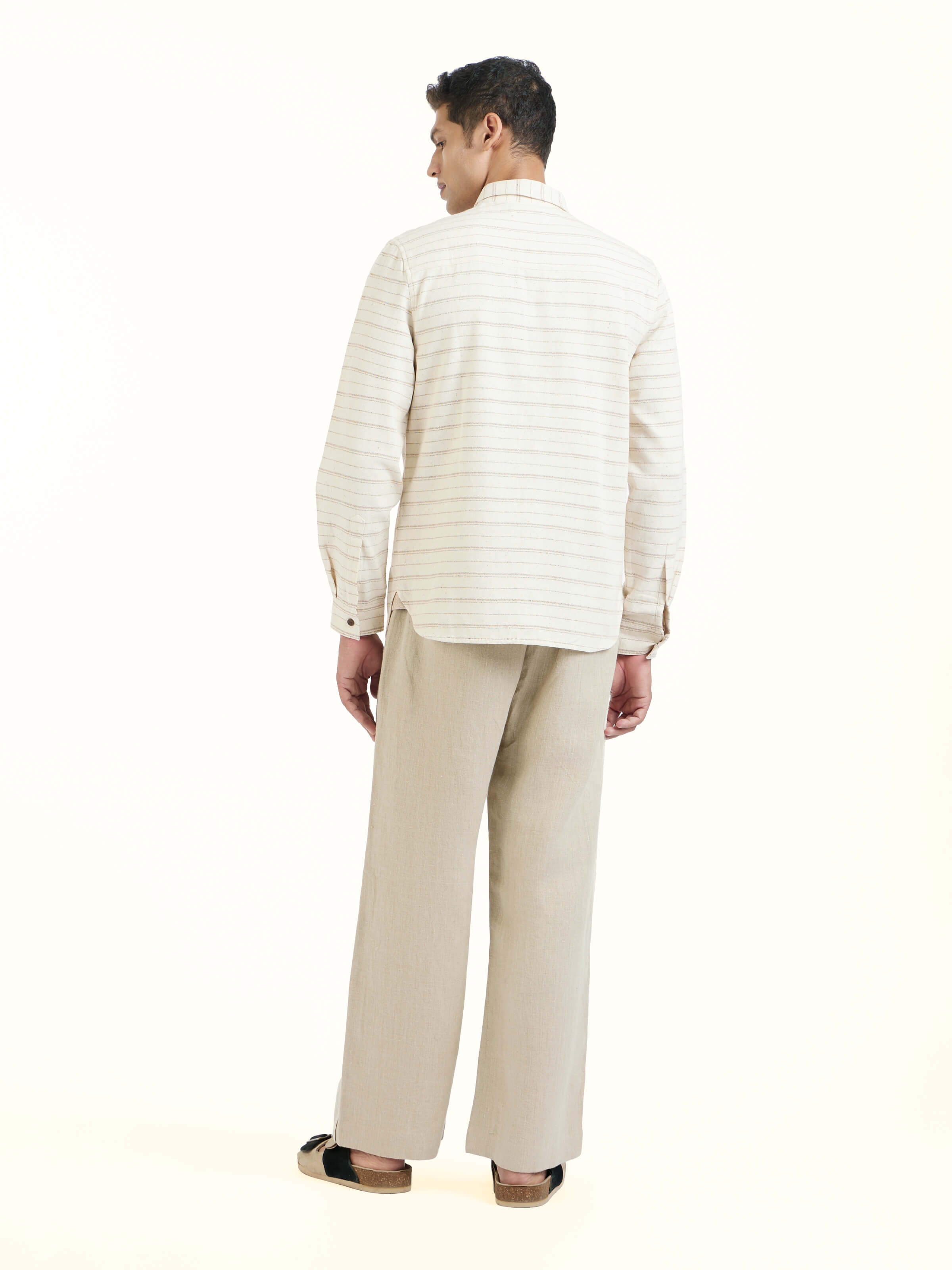 Ivory Kutchi Embroidered Shirt