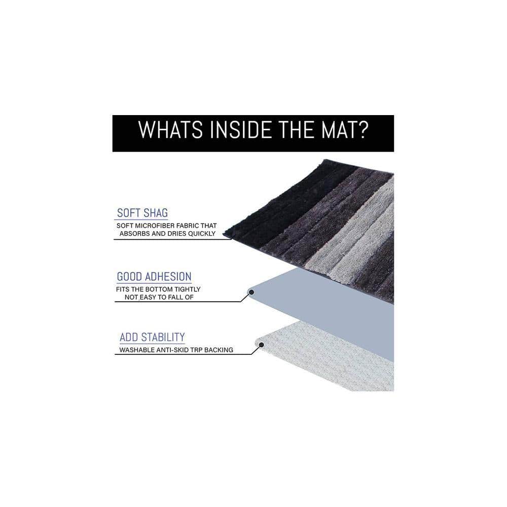 Bathmat 2500 GSM Microfiber Anti Skid Slip Water Absorbent Machine Washable and Quick Dry Luxury Mats for Bathroom, Kitchen, Entrance
