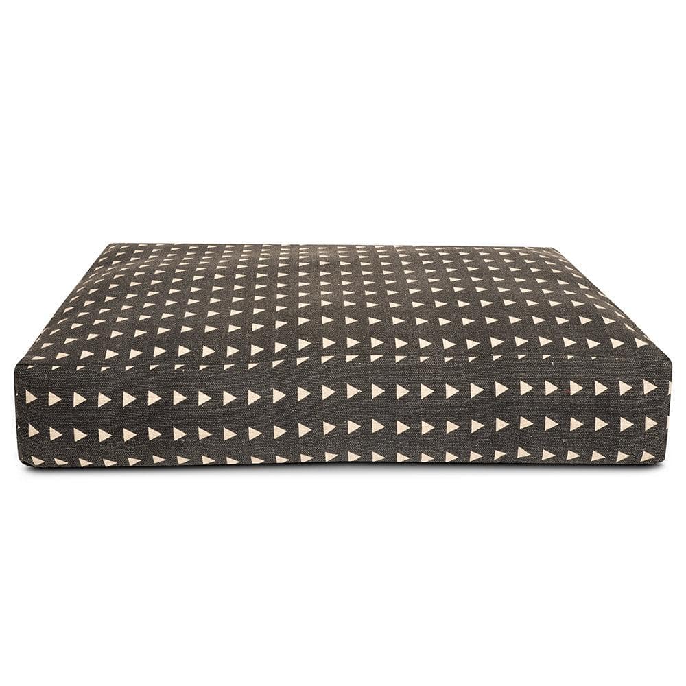 Bohemian Aztec Rectangle Cotton Pets Bed in Brown Colour