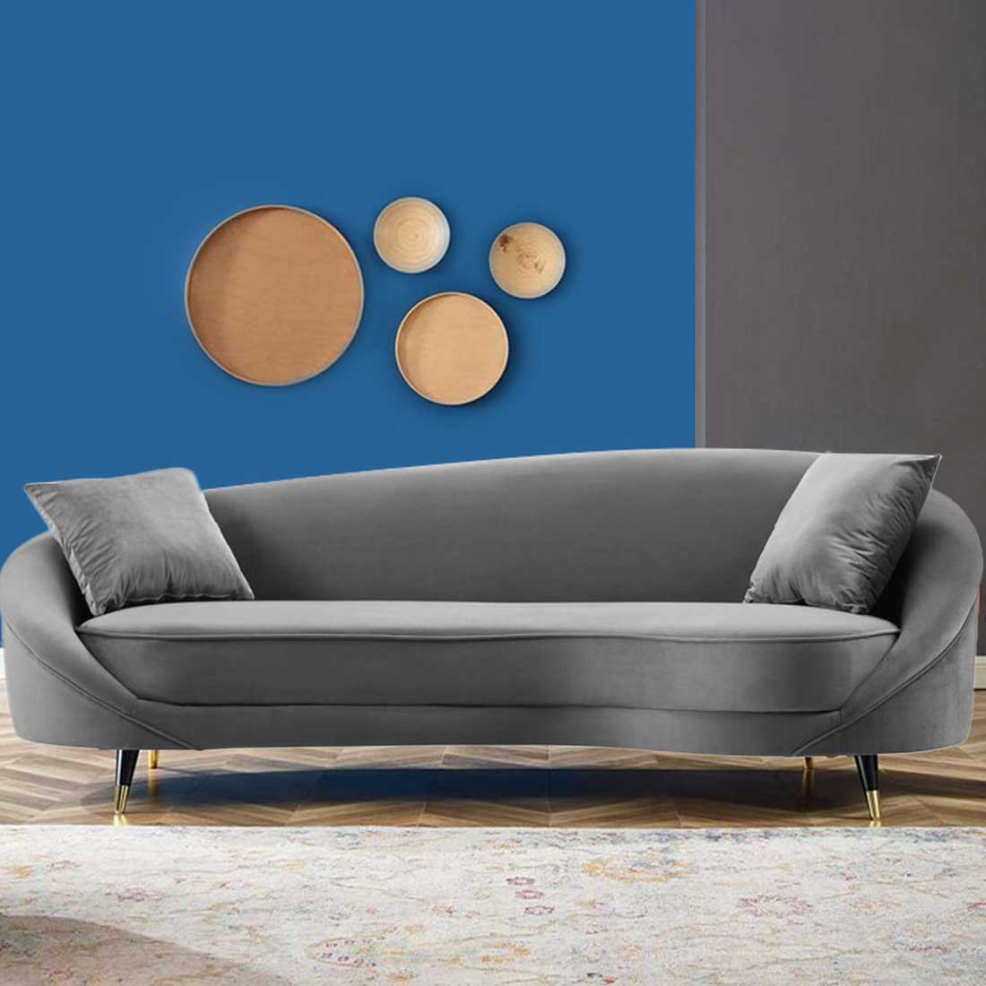 Corpen Fabric Sofa (Grey)